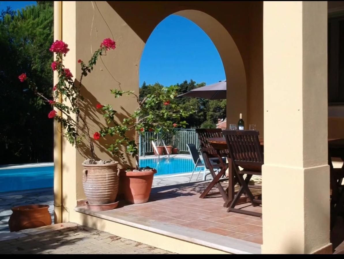 Gastouri Villa Pascalia With Heated Pool In October And Views Achilleion Ngoại thất bức ảnh