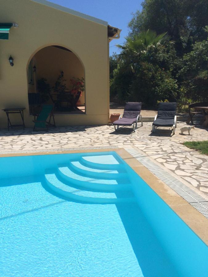 Gastouri Villa Pascalia With Heated Pool In October And Views Achilleion Ngoại thất bức ảnh